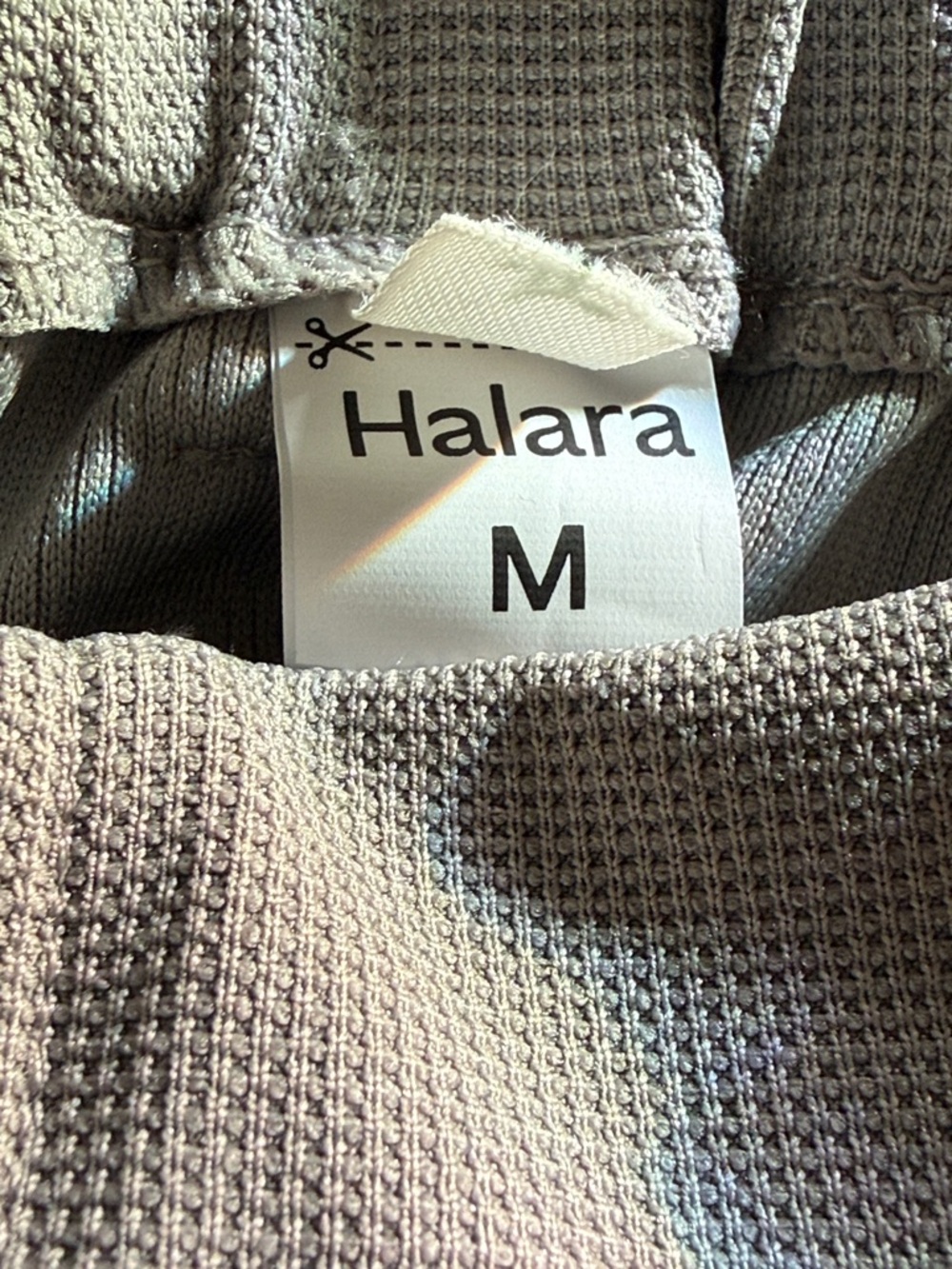 HALARA Wide-Leg High-Rise Knit Pants - Gray - Picture 4 of 4